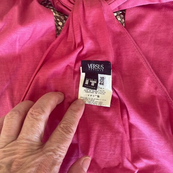 VERSACE VERSUS Pink Embellished Women's Top 44 US (6-10) - Picture 13 of 15